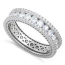 Sterling Silver Eternity Round CZ Ring