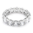 Sterling Silver Eternity Round CZ Ring