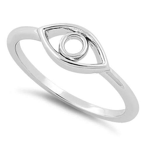 Sterling Silver Evil Eye Ring