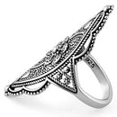 Sterling Silver Extravagant Rope Flower Ring