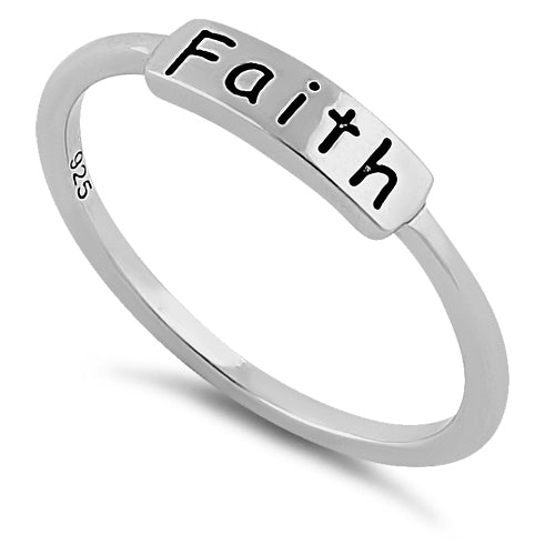 Sterling Silver "Faith" Ring