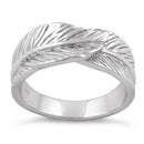 Sterling Silver Feather Ring