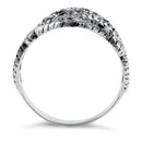 Sterling Silver Filigree Floral Rope Ring