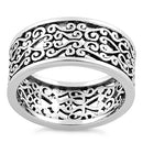 Sterling Silver Filigree Heart Ring