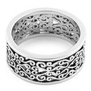 Sterling Silver Filigree Heart Ring