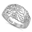 Sterling Silver Floral Arrangement Ring