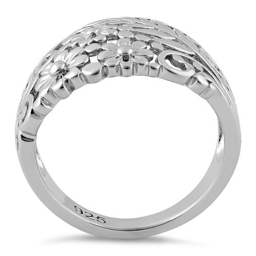 Sterling Silver Floral Arrangement Ring