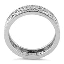 Sterling Silver Floral Band Ring