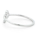 Sterling Silver Flower CZ Ring