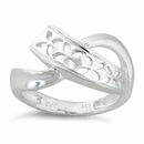 Sterling Silver Flower Freeform Ring