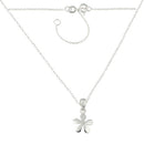 Sterling Silver Flower Necklace