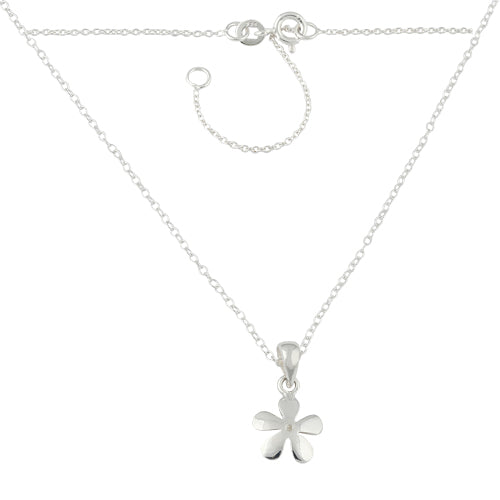 Sterling Silver Flower Necklace