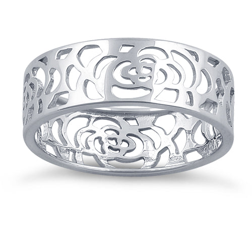 Sterling Silver Flower Ring