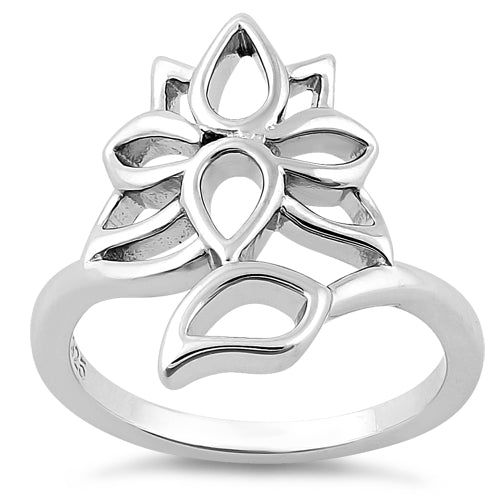 Sterling Silver Flower Ring