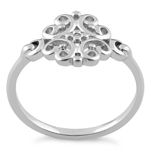 Sterling Silver Flower Ring