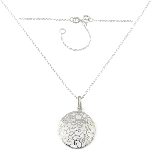 Sterling Silver Flowering Necklace