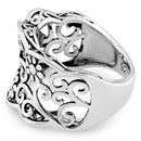 Sterling Silver Flowers Ring