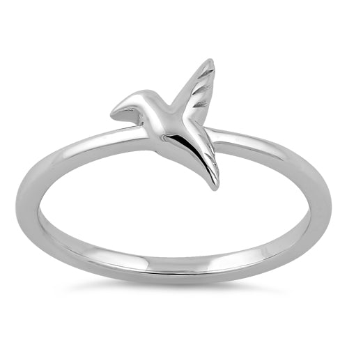 Sterling Silver Flying Dove Ring