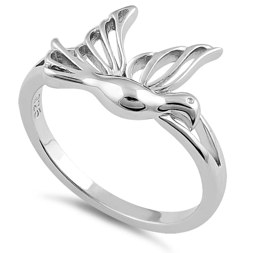 Sterling Silver Flying Dove Ring