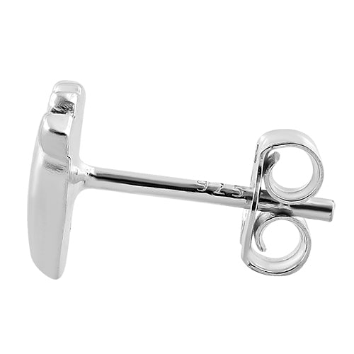 Sterling Silver Foot Earrings