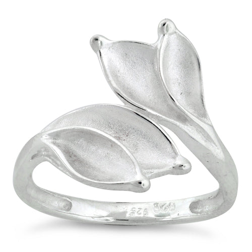 Sterling Silver Four Leaves Ring