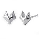 Sterling Silver Fox Earrings