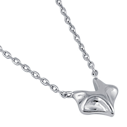 Sterling Silver Fox Necklace