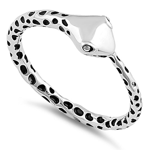 Sterling Silver Full Circle Snake Ring
