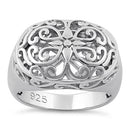 Sterling Silver Grandiose Filigree Ring