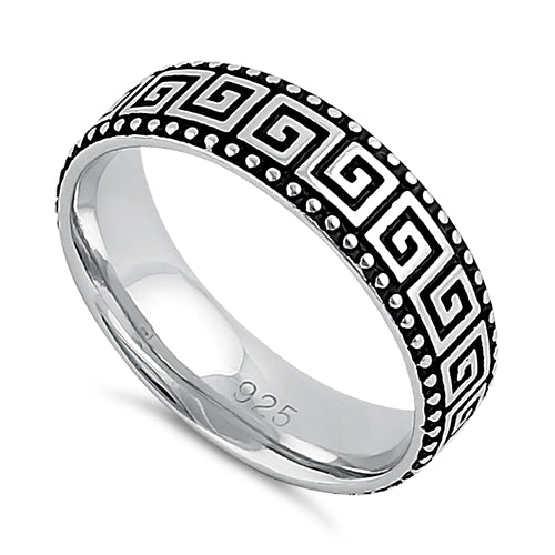 Sterling Silver Greek Band Ring