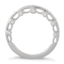 Sterling Silver Half Eternity Clear CZ Ring