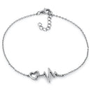 Sterling Silver Heartbeat Bracelet