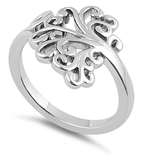 Sterling Silver Hidden Hearts Tree of Life Ring