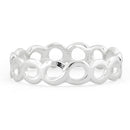 Sterling Silver Hollow Bubble Eternity Ring