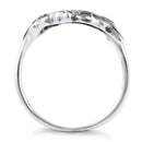 Sterling Silver Hugging Leaves Ring