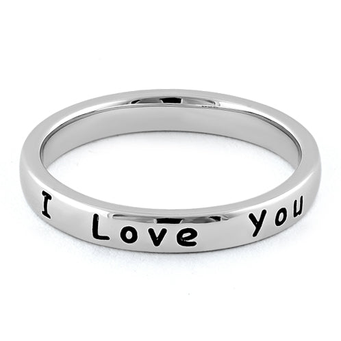 Sterling Silver "I Love You" Ring