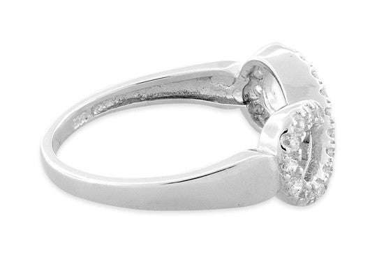 Sterling Silver Infinity CZ Ring