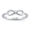 Sterling Silver Infinity CZ Ring