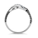 Sterling Silver Infinity CZ Ring