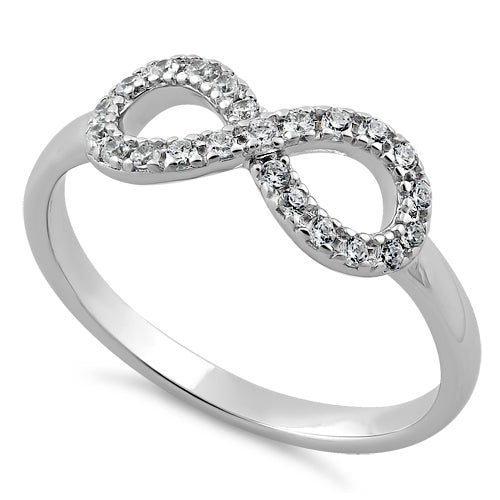 Sterling Silver Infinity CZ Ring