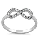 Sterling Silver Infinity CZ Ring