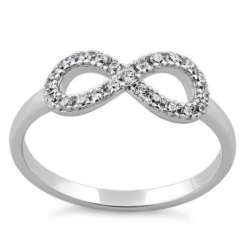 Sterling Silver Infinity CZ Ring