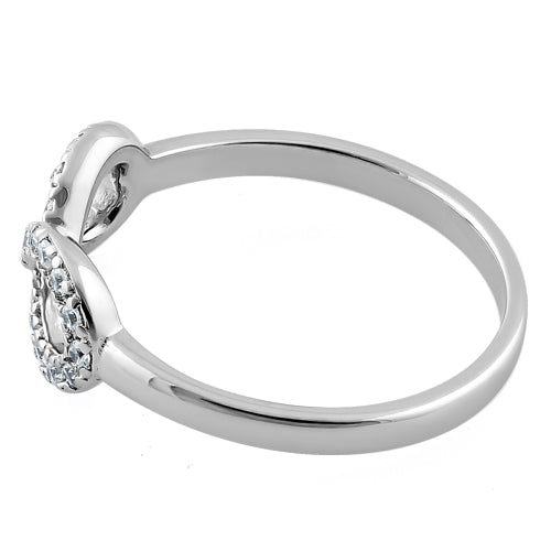 Sterling Silver Infinity CZ Ring