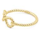 Sterling Silver Infinity Gold Plated Ring