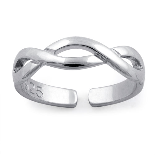 Sterling Silver Infinity Sign Adjustable Ring