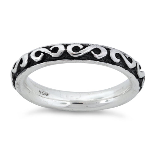 Sterling Silver Infinity Stackable Ring