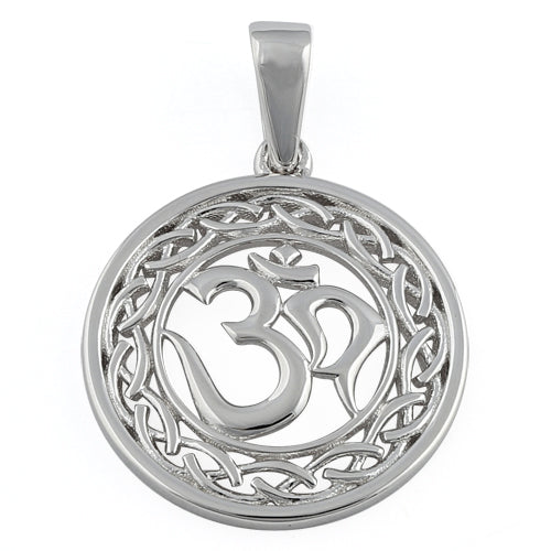 Sterling Silver Intricate "Om" Pendant