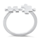 Sterling Silver Jigsaw Pieces Ring
