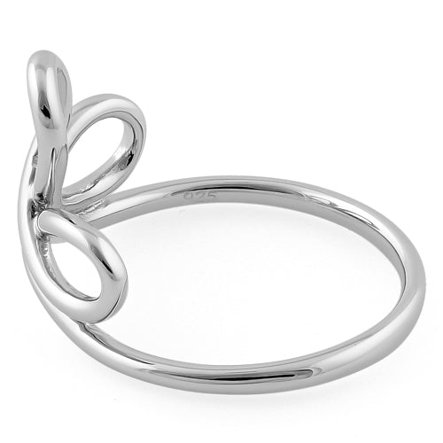 Sterling Silver Lace Ribbon Ring