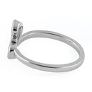 Sterling Silver Lavish Culry Heart Ring